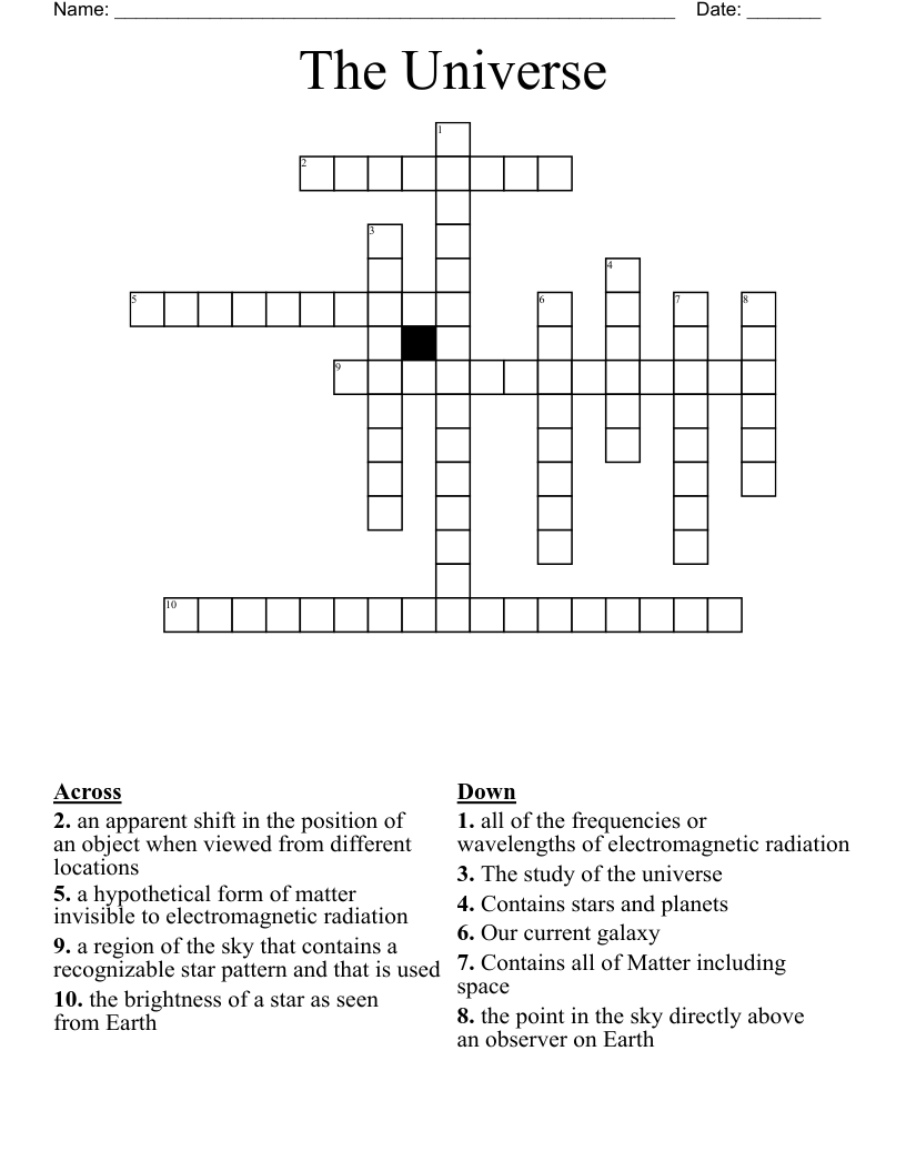 The Universe Crossword WordMint
