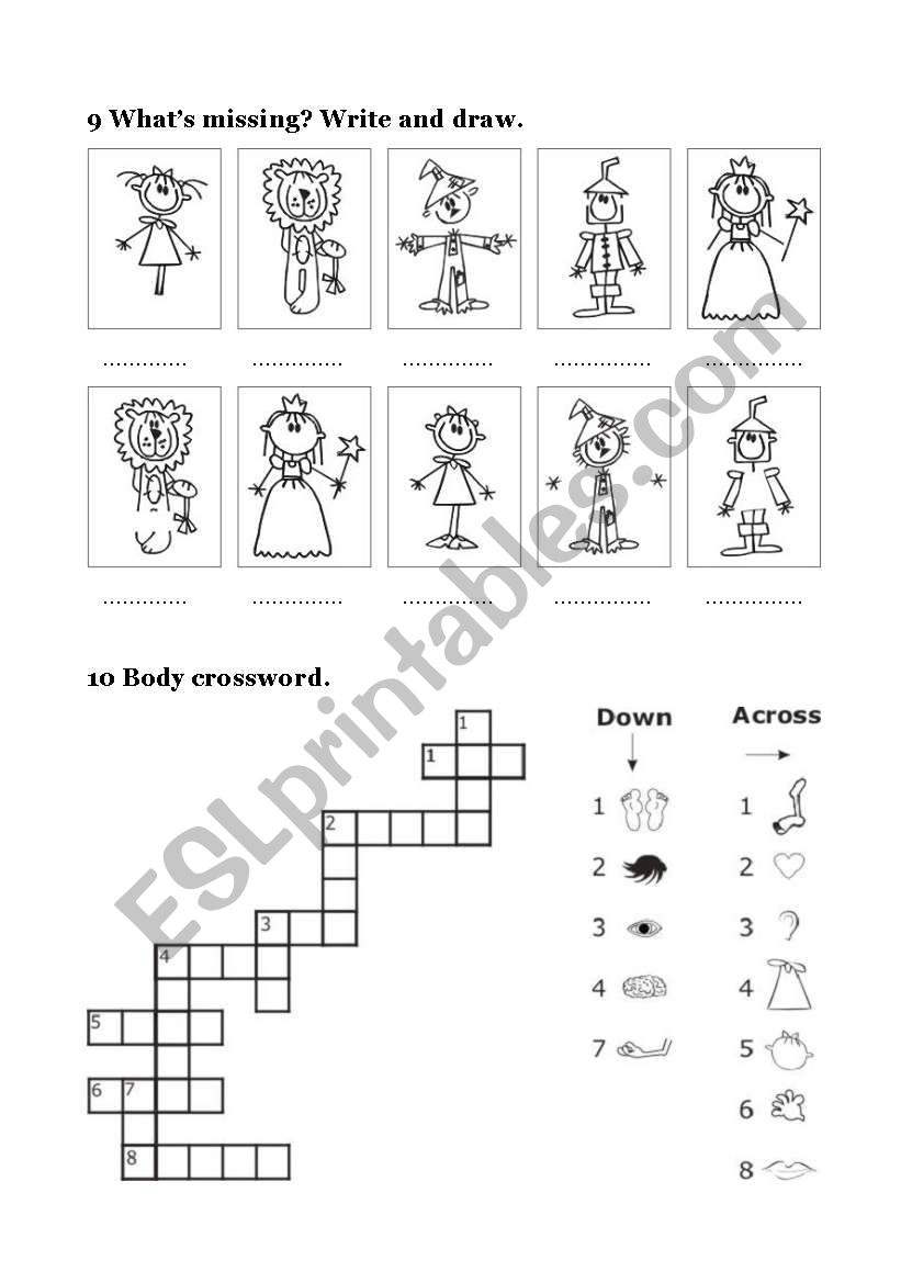 The Wizard Of Oz Crossword Free Printable The Wizard Of Oz Crossword Free Printable