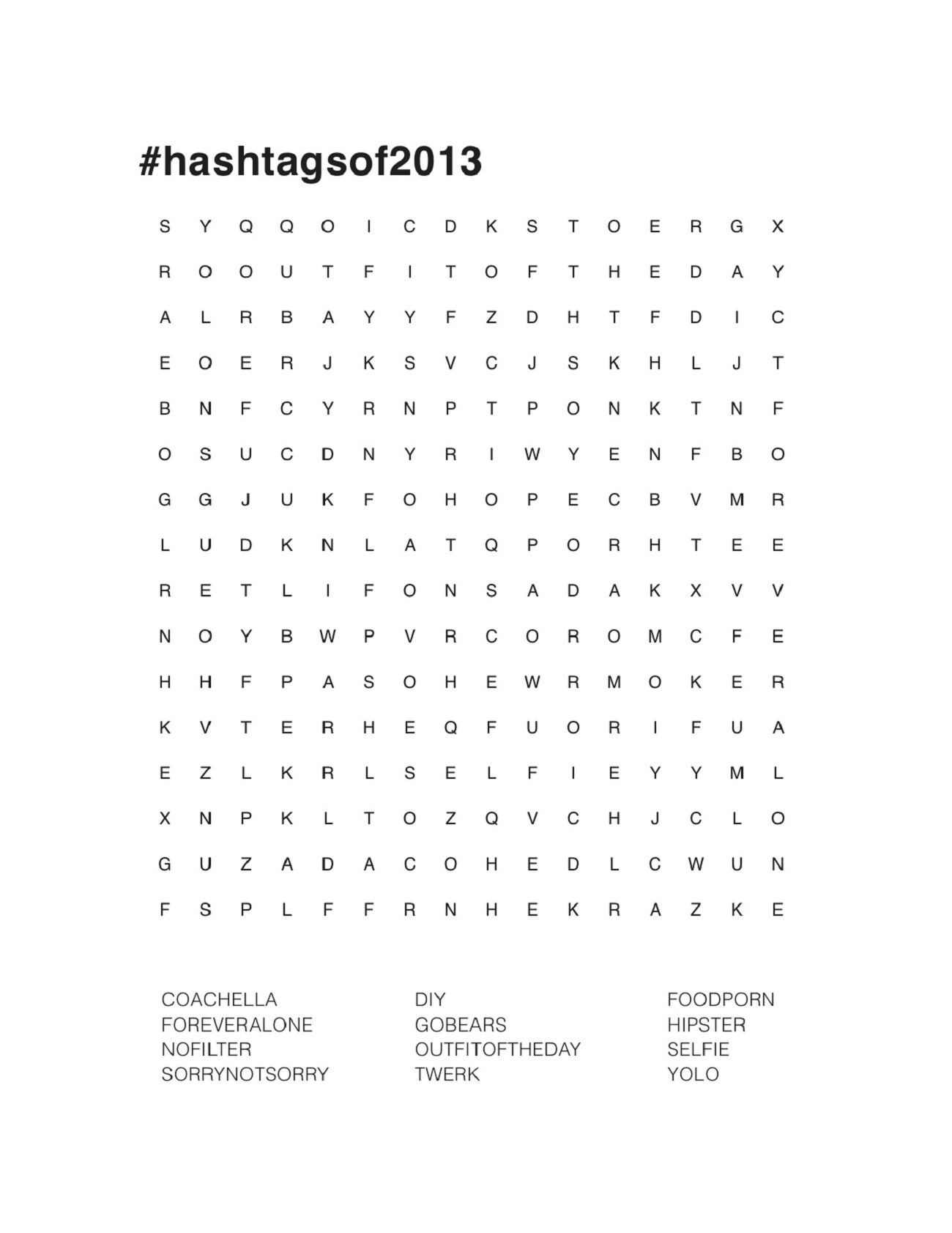 Volleyball Word Search Printable