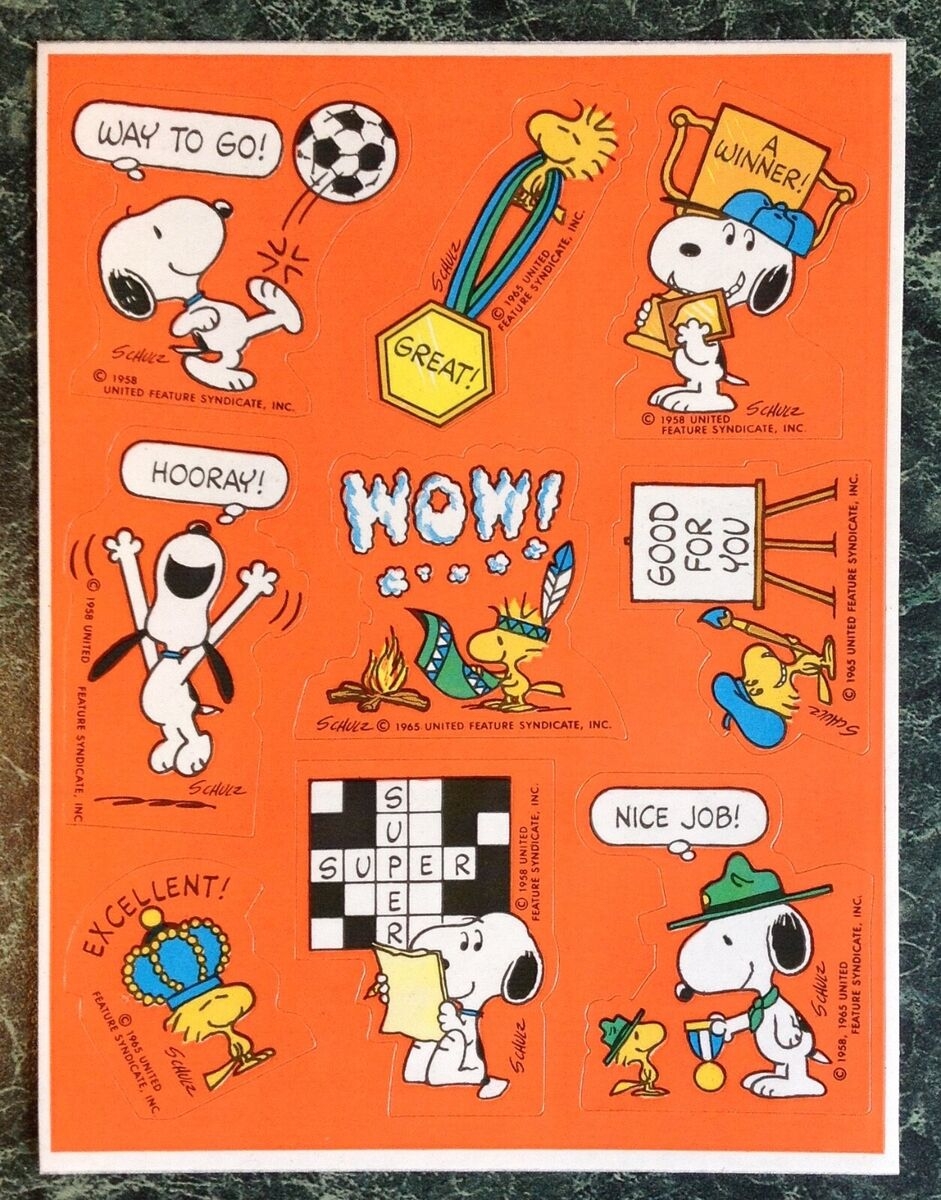 VTG Hallmark PEANUTS Sticker Sheet SNOOPY Sports SOCCER Crossword Puzzle Winner EBay VTG Hallmark PEANUTS Sticker Sheet SNOOPY Sports SOCCER Crossword Puzzle Winner EBay