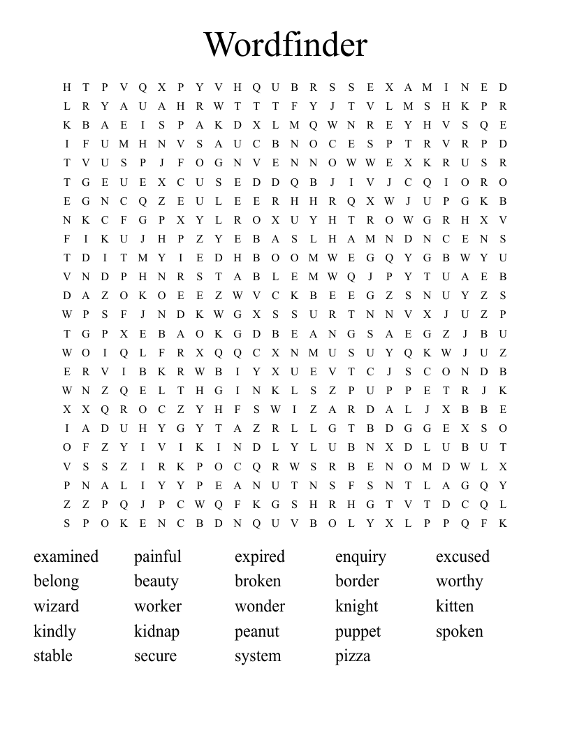 Wordfinder Word Search WordMint