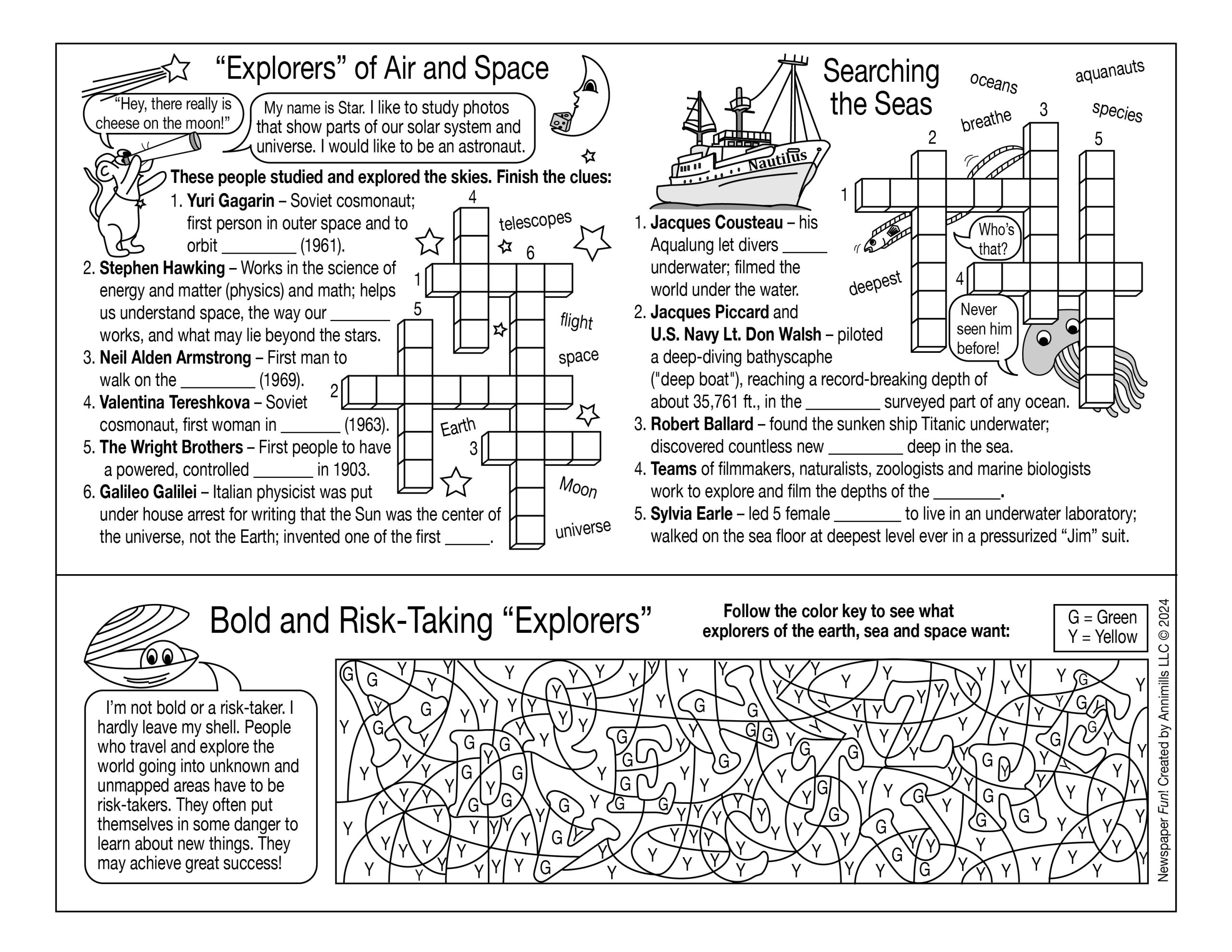 World Traveling Explorers Puzzles Crosswords Word Searches Made By Teachers